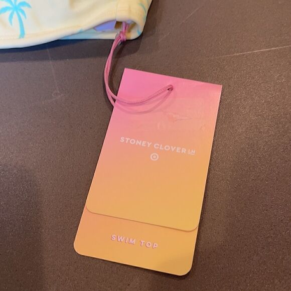 Stoney Clover Lane x Target Palm Trees Bralette Bikini Top - Picture 3 of 4